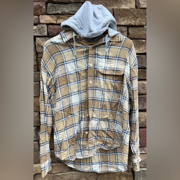 American Eagle Outfitters Other - Hooded flannel; American eagle